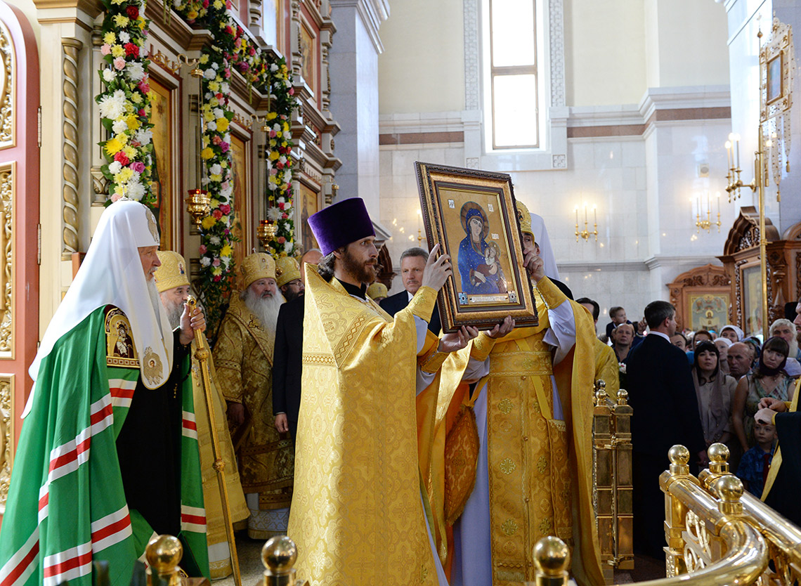Presentation icons Patriarch Kirill. 2014.